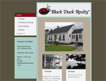 Tablet Screenshot of blackduckrealty.com